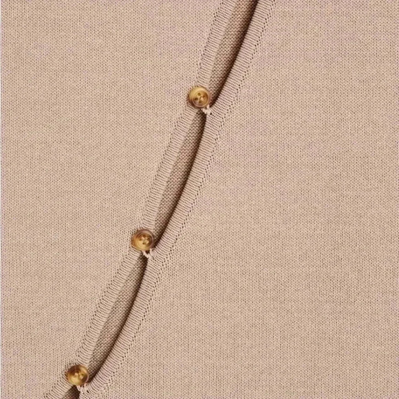 NICHOLAS Samara Cutout Midi Dress XS Stretch Knit Buttoned Split Hem Bodycon 0 2 - Picture 5 of 9